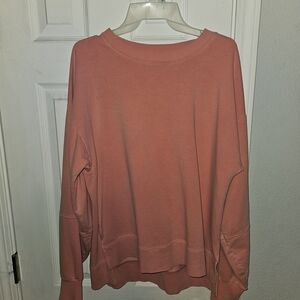 Target Coral-Peach Oversized Crewneck Sweatshirt